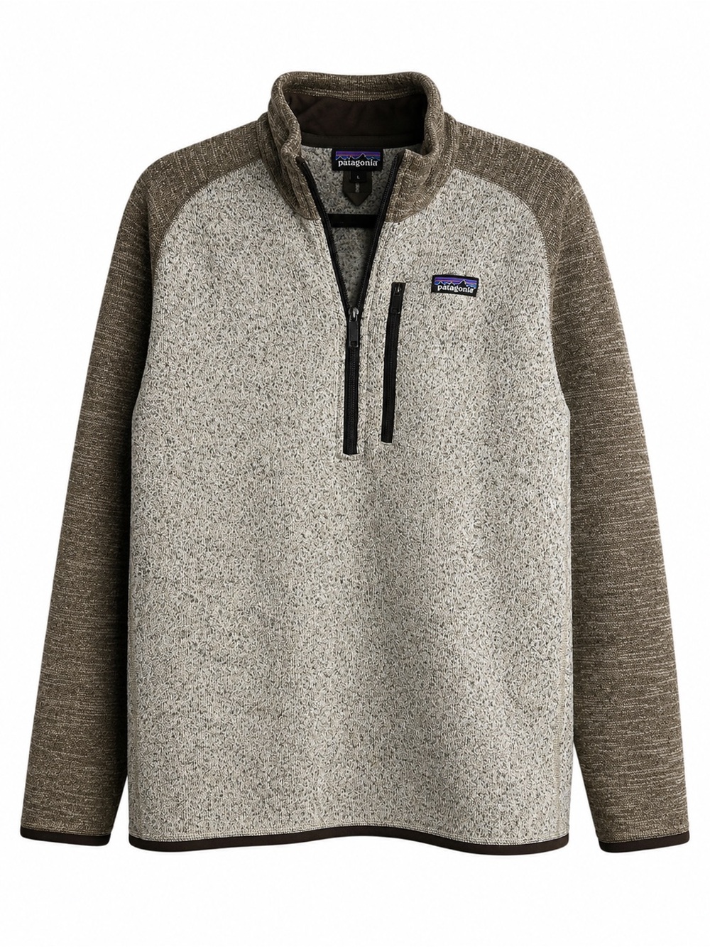 Patagonia Better Sweater 1/4 Zip Fleece Pullover Jacket Oatmeal Brown Men’s L